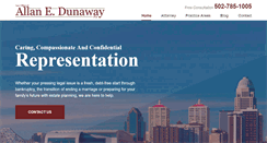 Desktop Screenshot of dunawaylawoffice.com