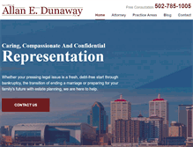 Tablet Screenshot of dunawaylawoffice.com